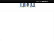 Tablet Screenshot of mightaswellbarandgrill.com